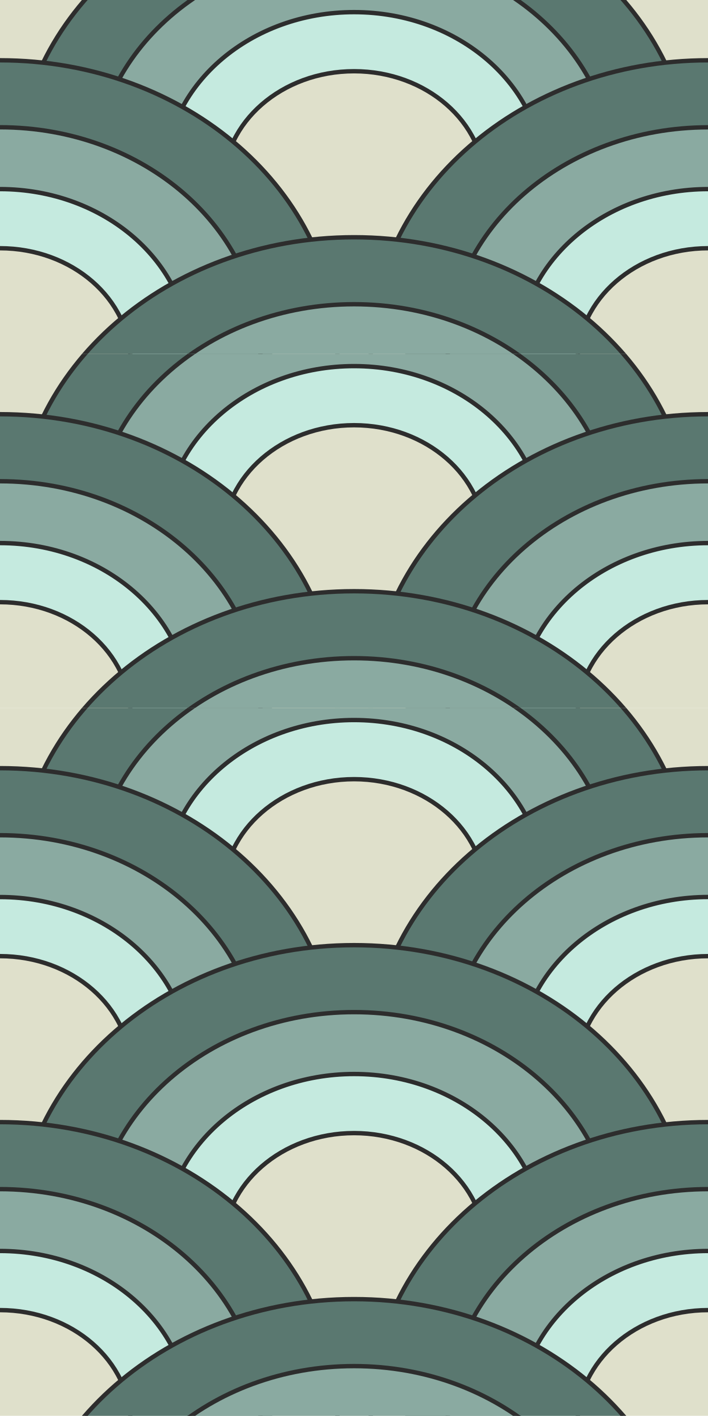 Dywan winylowy retro z falistymi wzorami - TenStickers
