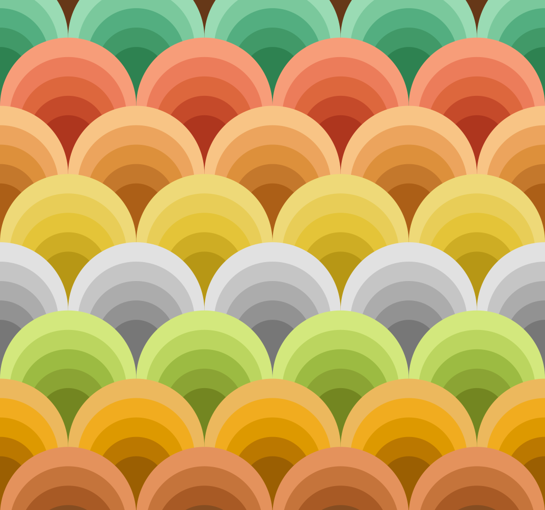 Dywan winylowy retro w pomarańczowe kółka - TenStickers