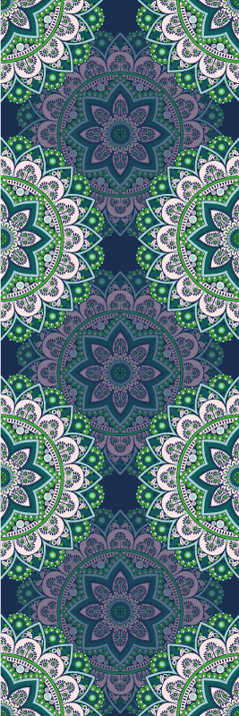 Dywan winylowy retro witrażowa mandala - TenStickers