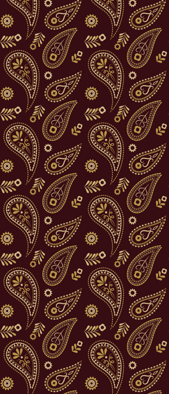 Dywan winylowy retro w klasyczny wzór indyjski - TenStickers