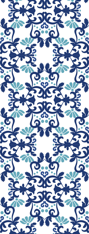 Dywan winylowy retro w stylu klasycznego damasku - TenStickers