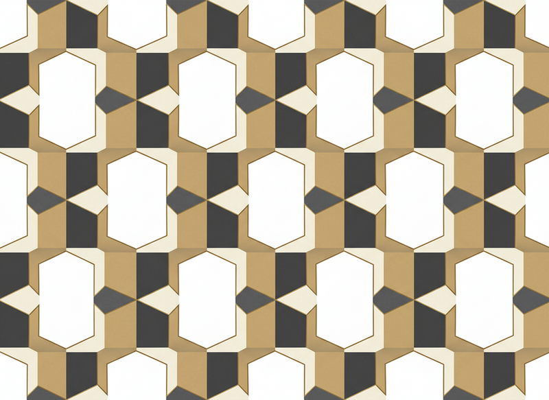 Dywan winylowy retro w kratę - TenStickers