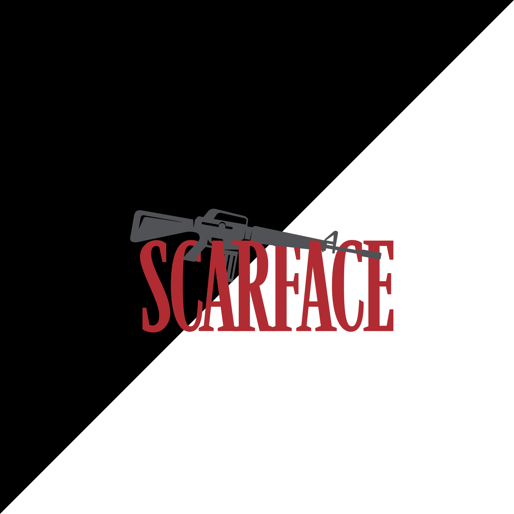Dywan winylowy napisy scarface z tekstem - TenStickers