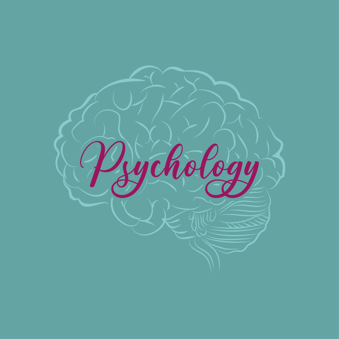 Dywan winylowy napisy mózg psychologii - TenStickers