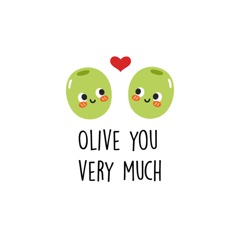 Dywan winylowy napisy zabawny cytat z oliwkami - TenStickers