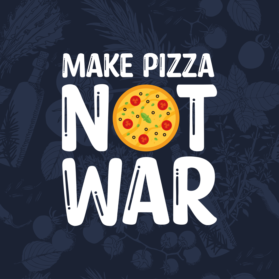 Dywan winylowy napisy zabawne cytaty o pizzy - TenStickers