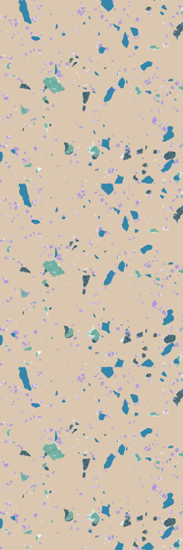 Dywan winylowy tekstura kolorowy terrazzo - TenStickers
