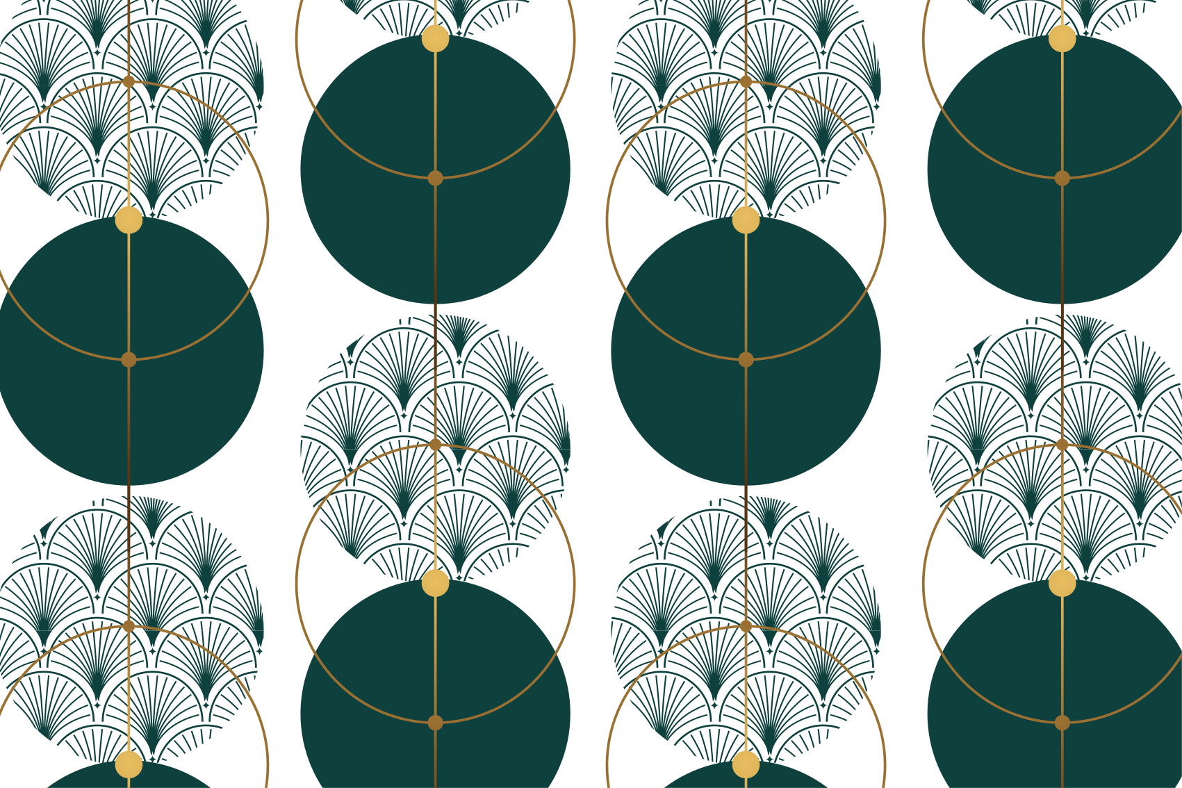 Dywan winylowy wzór geometryczny w stylu glamour - TenStickers
