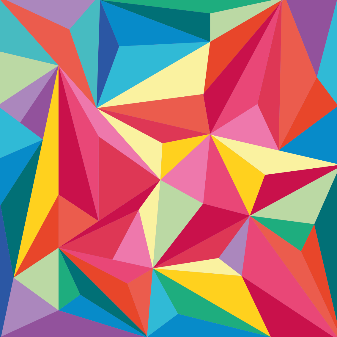 Dywan winylowy wzór geometryczny w wielu kolorach - TenStickers