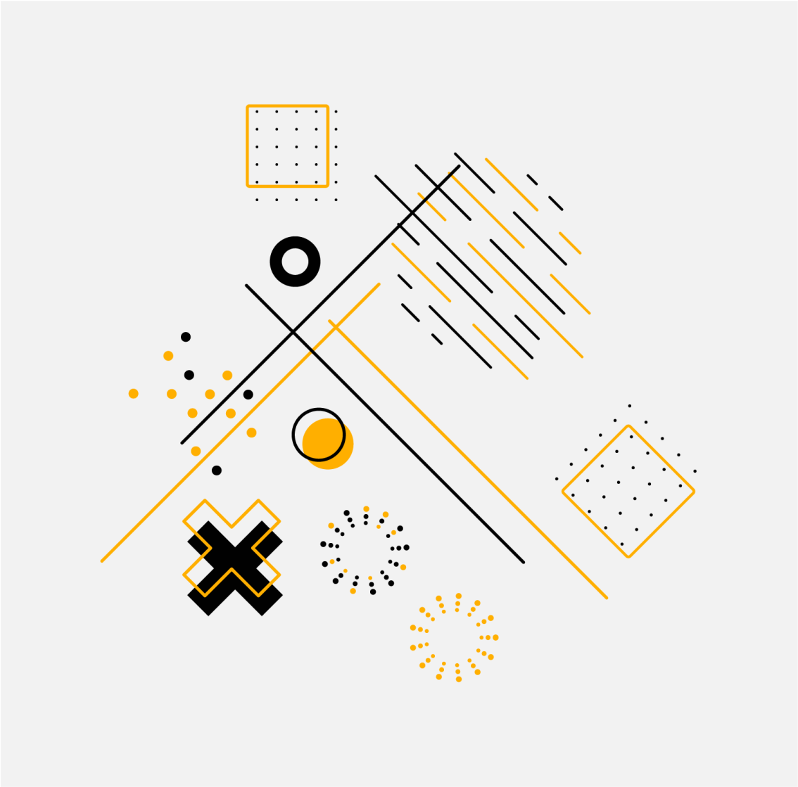 Dywan winylowy wzór geometryczny okręgi koncentryczne - TenStickers