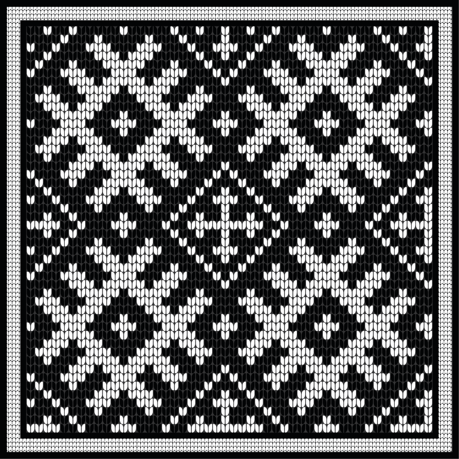 Dywan winylowy wzór geometryczny wzór kwadratów wikingów - TenStickers