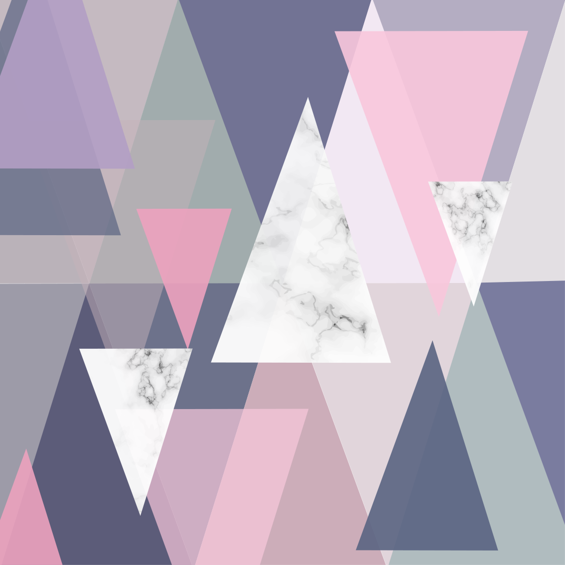 Dywan winylowy wzór geometryczny trójwymiarowe trójkąty - TenStickers