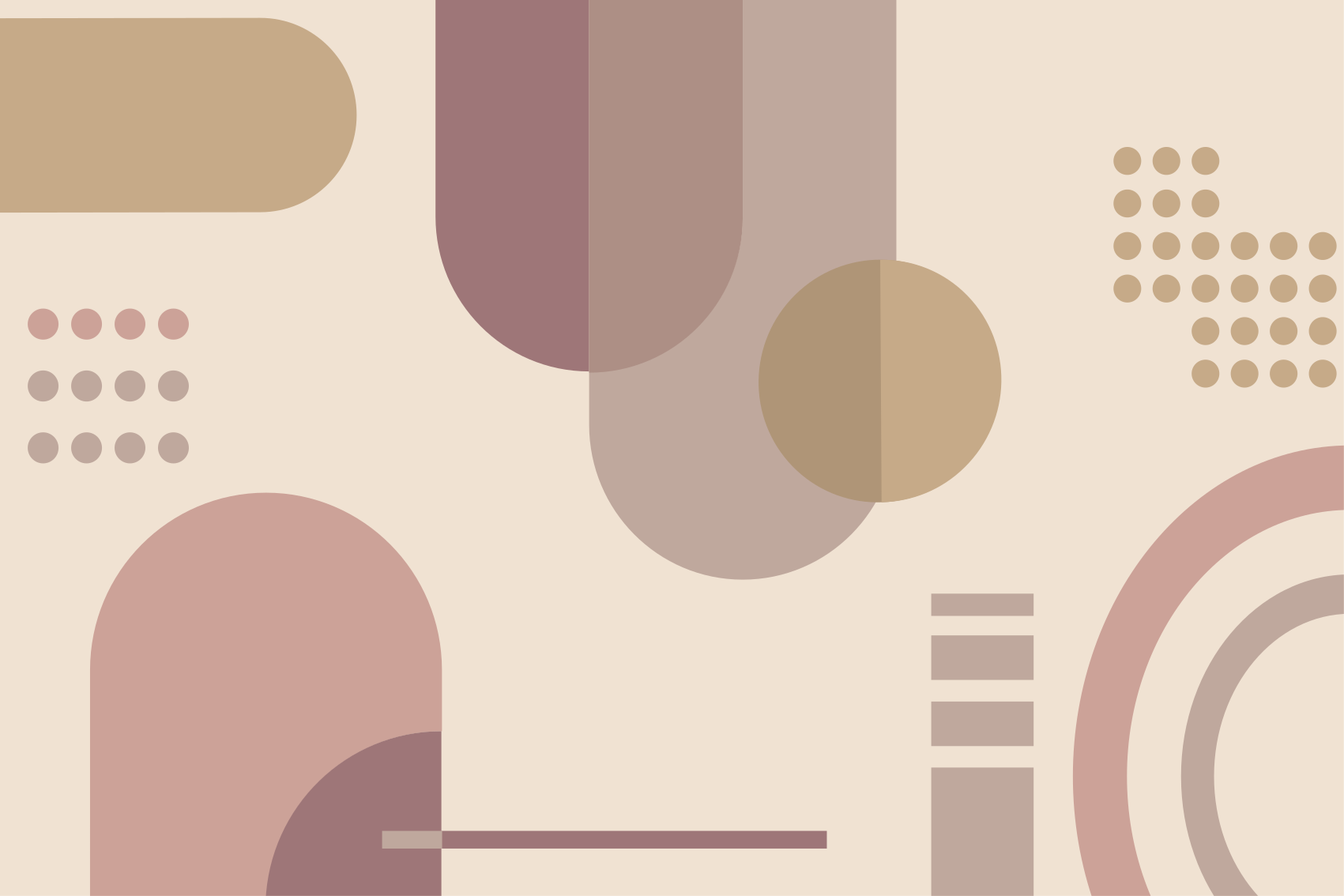 Dywan winylowy wzór geometryczny szaro-brązowy - TenStickers