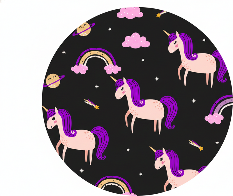 Dywan winylowy dla dziecka z artystycznymi jednorożcami - TenStickers