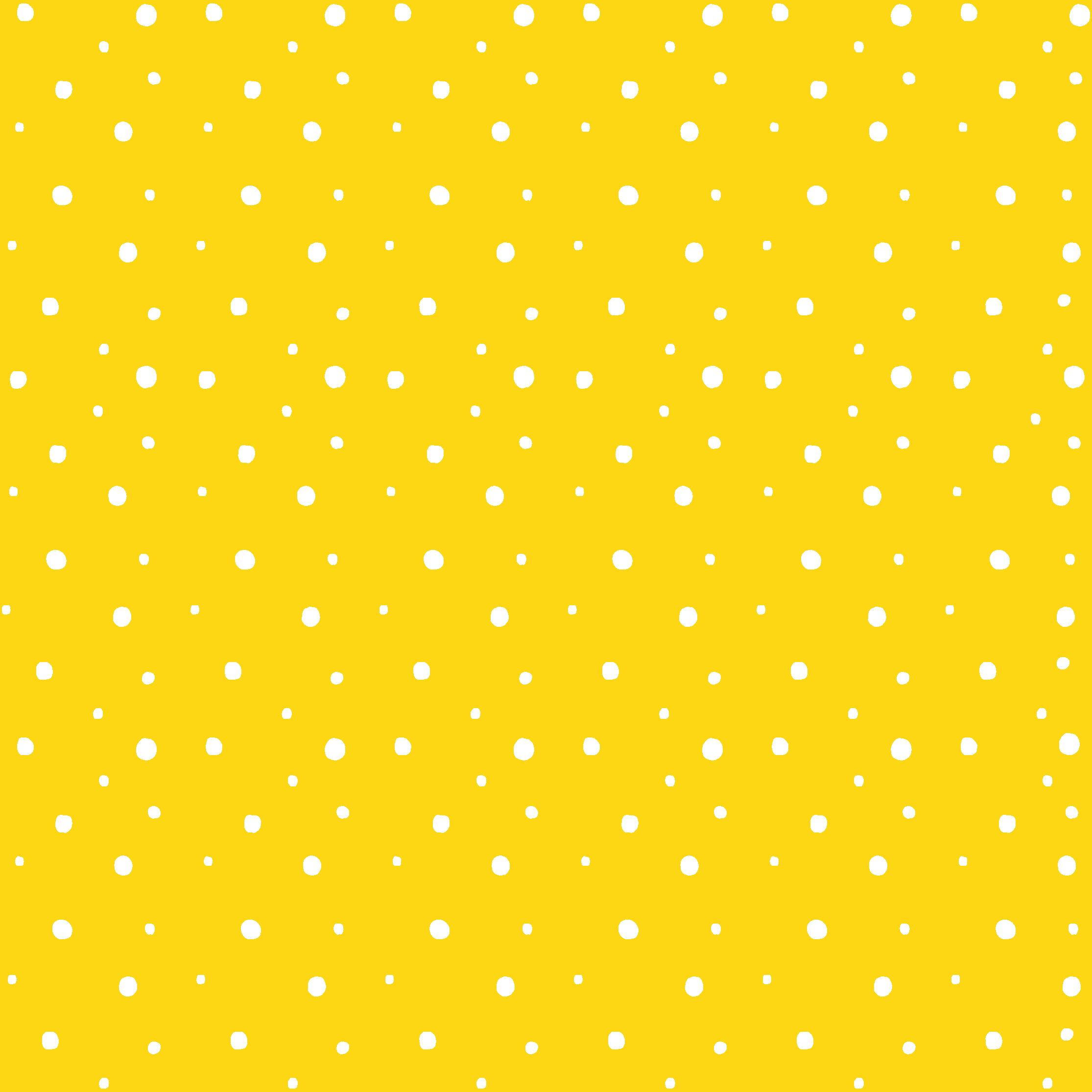 Żółty dywan winylowy w wzór kółek - TenStickers
