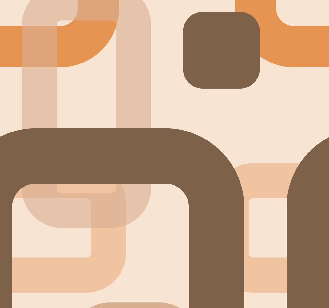 Brązowy dywan winylowy w stylu retro lat 70. - TenStickers