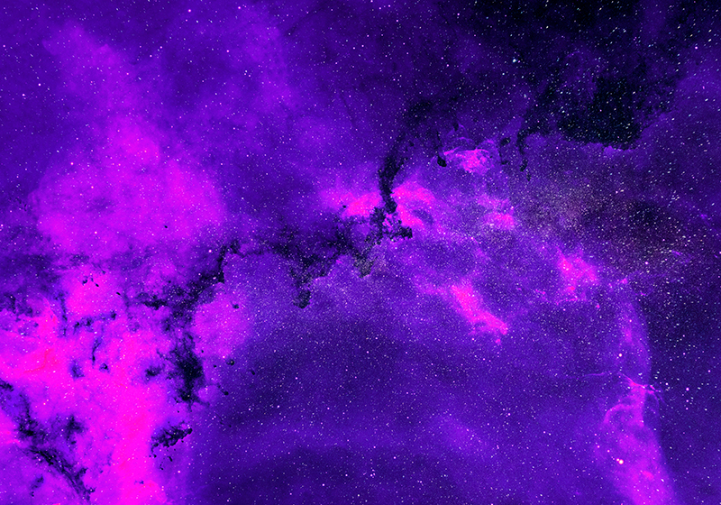 Fioletowy dywan winylowy kosmiczna nebula - TenStickers
