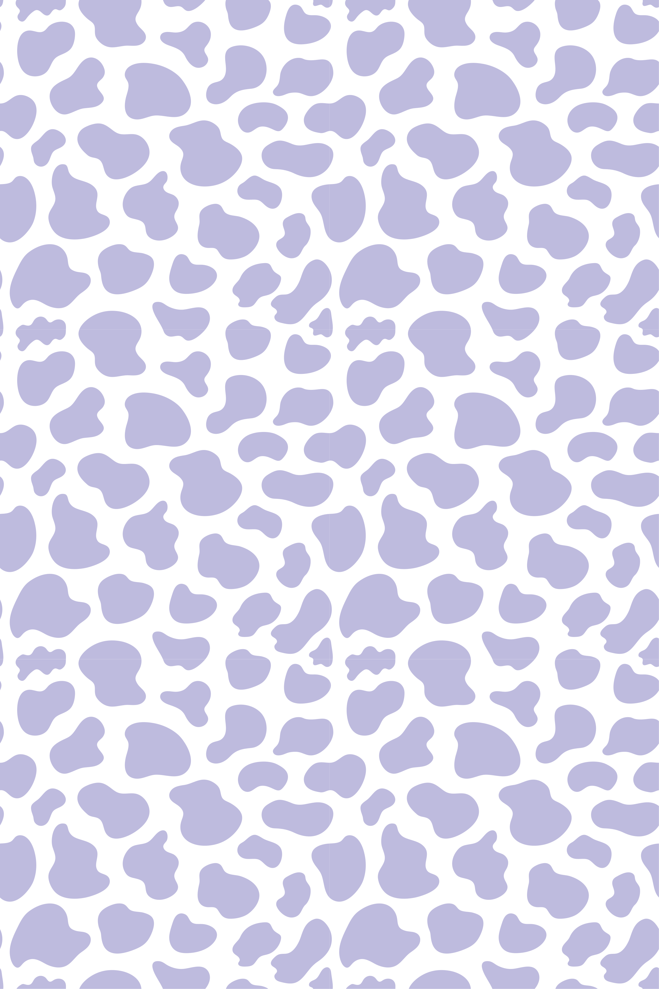 Fioletowy dywan winylowy w print krowy fioletowej - TenStickers