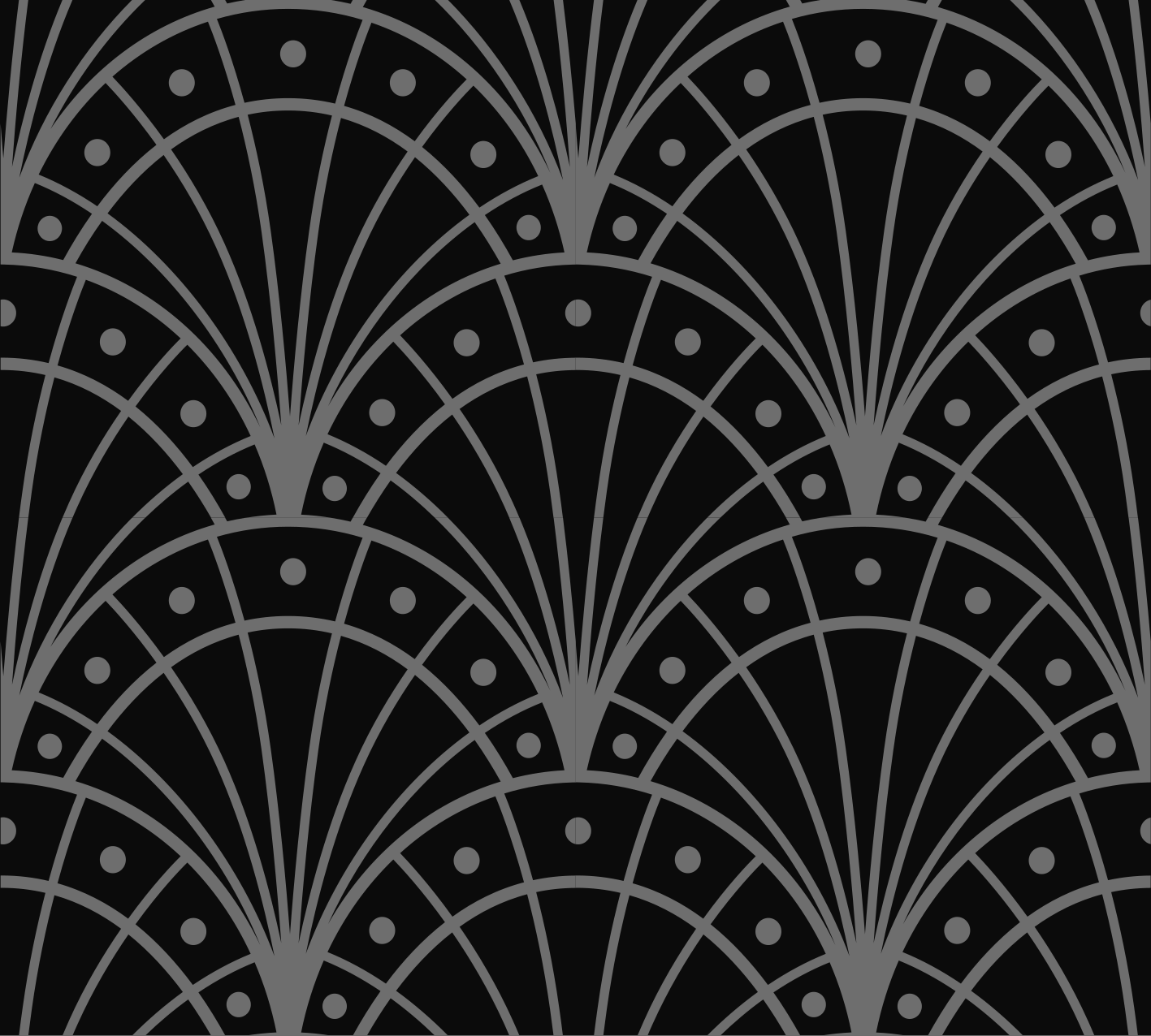 Czarny dywan winylowy w eleganckim stylu art deco - TenStickers