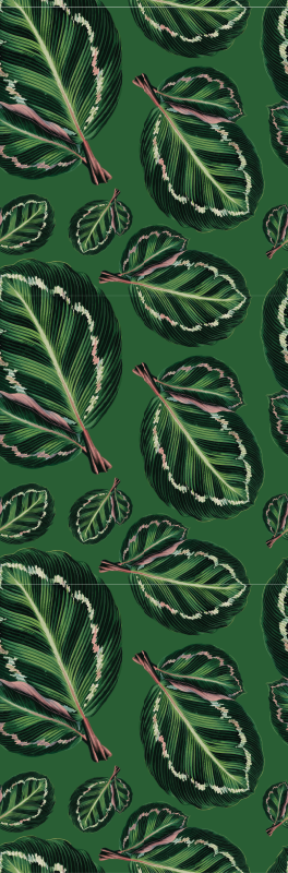 Zielony dywan winylowy maranta zielona - TenStickers