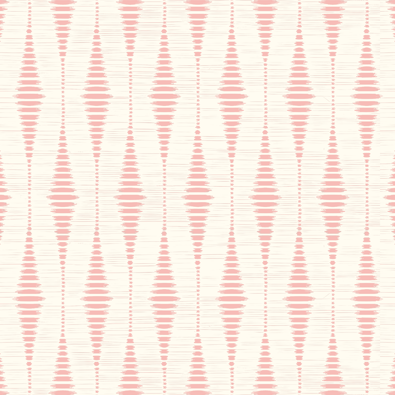 Dywan winylowy na balkon w pastelowym różu ikat - TenStickers