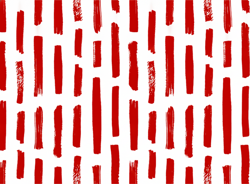 Czerwony dywan winylowy w czerwono-białe paski - TenStickers