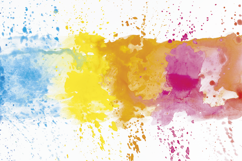 Nowoczesny dywan winylowy plamy farby - TenStickers