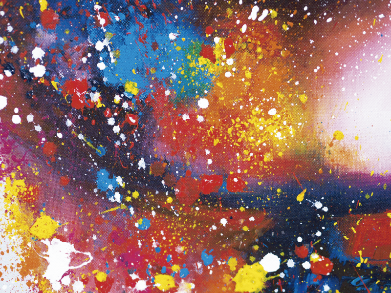 Dywan winylowy nowoczesne malarstwo abstrakcyjne - TenStickers