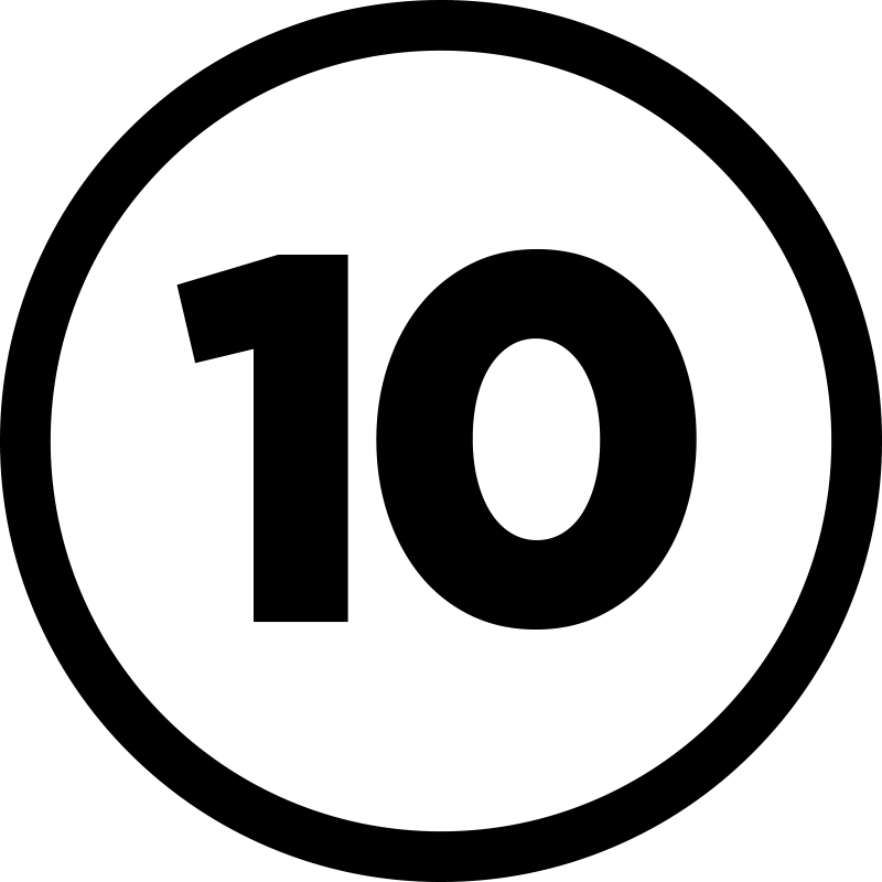 Dywan winylowy do sypialni customizable Circular Number - TenStickers