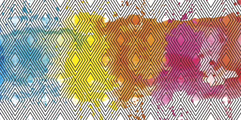 Dywan pvc Geometryczne romby - TenStickers