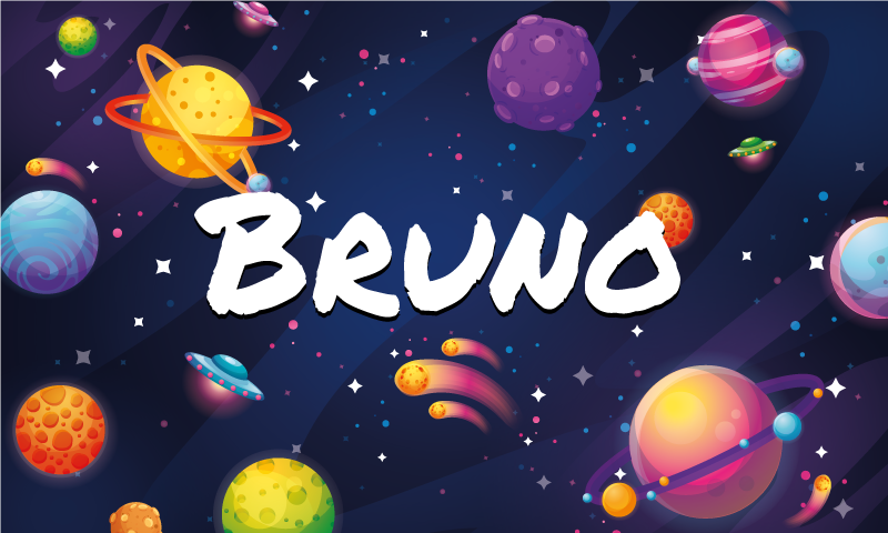 Dywan winylowy wszechświat z imieniem - TenStickers