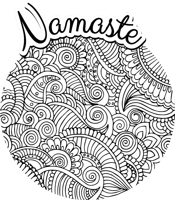 Dywan winylowy mandala namaste - TenStickers