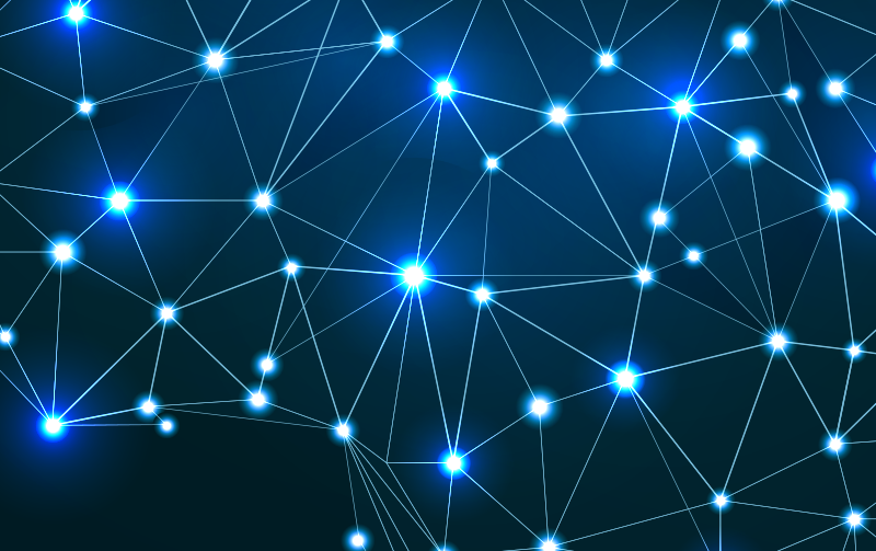 Dywan winylowy migająca mapa gwiazd - TenStickers