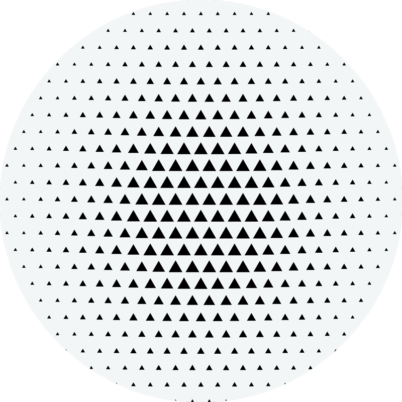 Minimalistyczny dywan winylowy z trójkątami - TenStickers