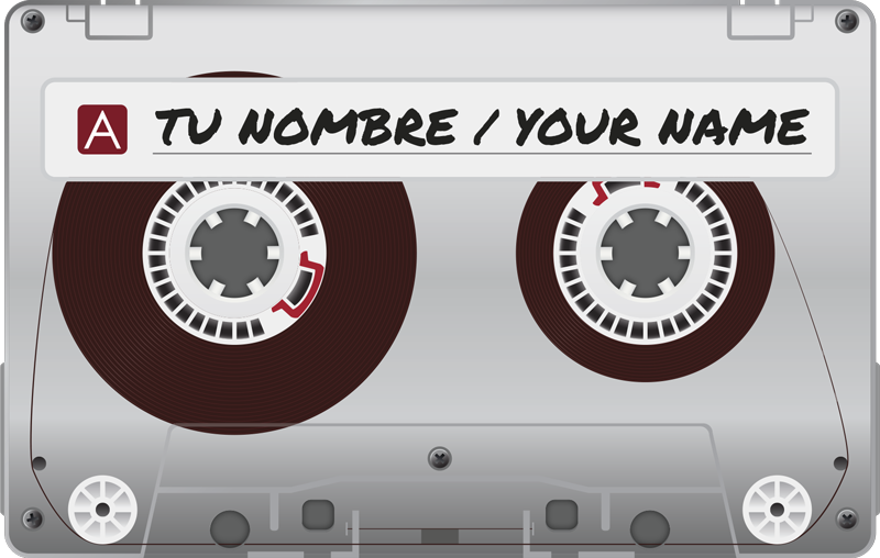 Dywan winylowy z imieniem kaseta - TenStickers