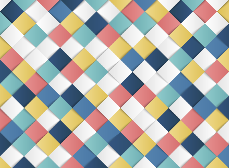 Cudowny dywan winylowy 3d kwadraty - TenStickers