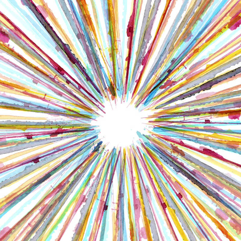 Dywan winylowy w paski akwarela - TenStickers