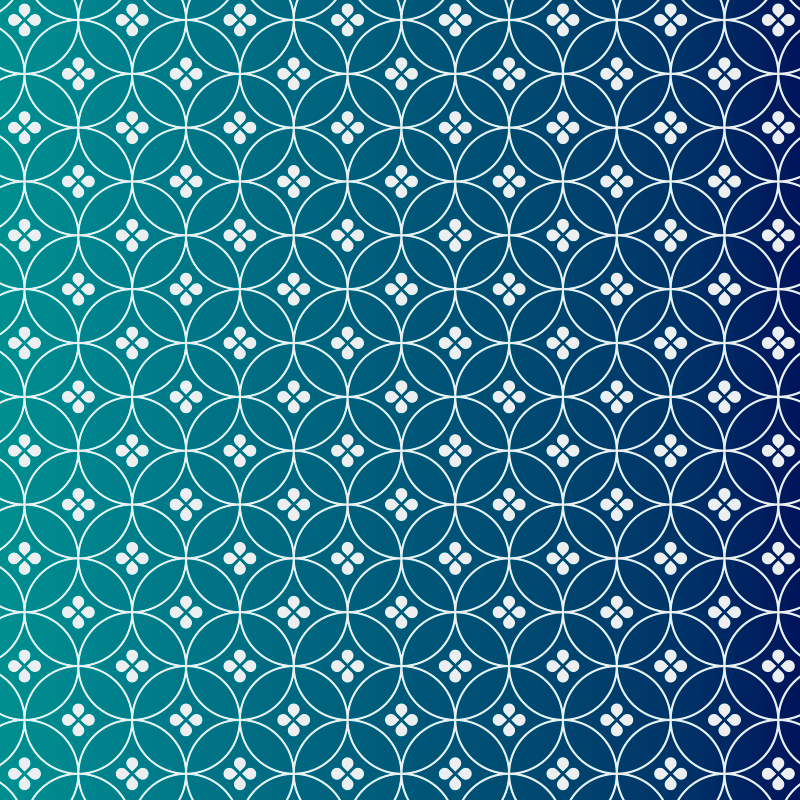 Oszałamiający niebieski geometryczny dywan winylowy - TenStickers