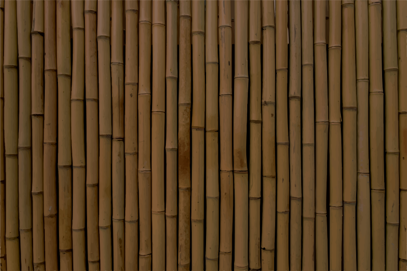 Nowoczesny dywan imitacja bambusa - TenStickers