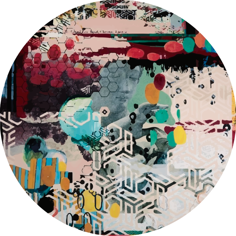 Nowoczesny dywan winylowy sztuka miejska - TenStickers