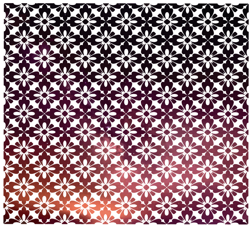 Dywan kwiatowy w ozdobne kwiaty - TenStickers