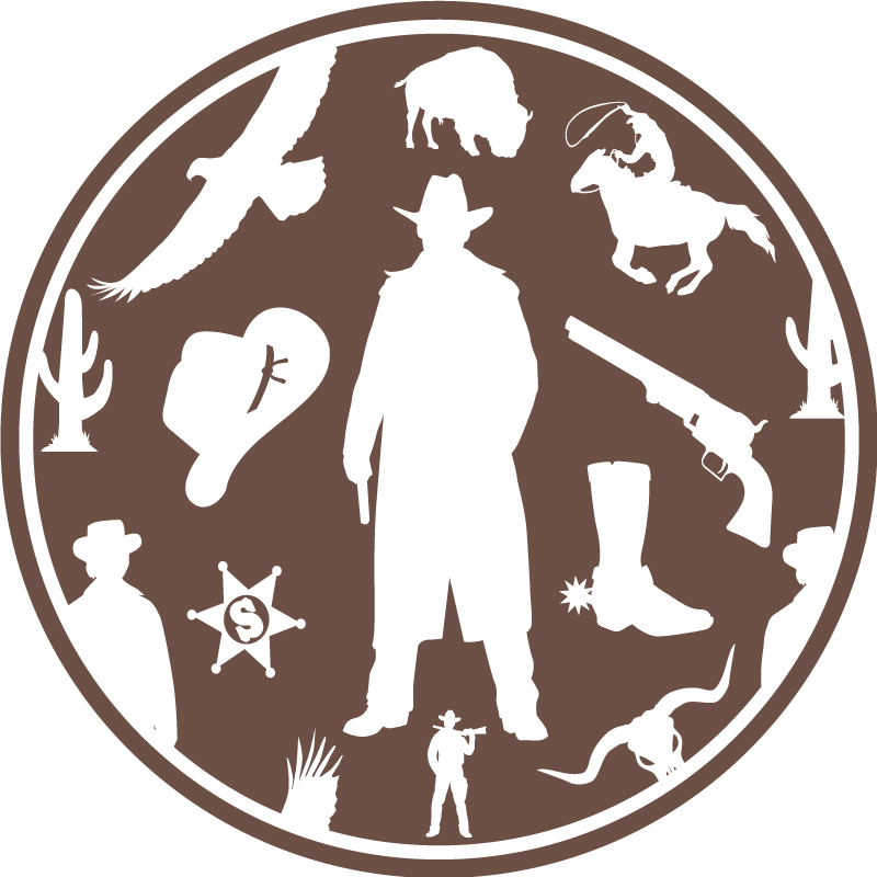 Dywan winylowy dla dziecka sylwetka kowboja - TenStickers