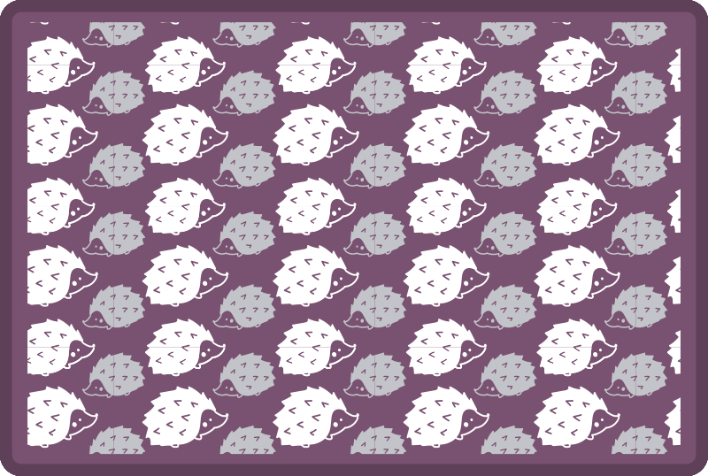 Dywan winylowy dla dziecka jeże z kreskówek - TenStickers