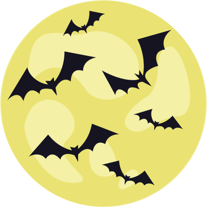 Dywan winylowy z motywem nietoperzy na Halloween - TenStickers