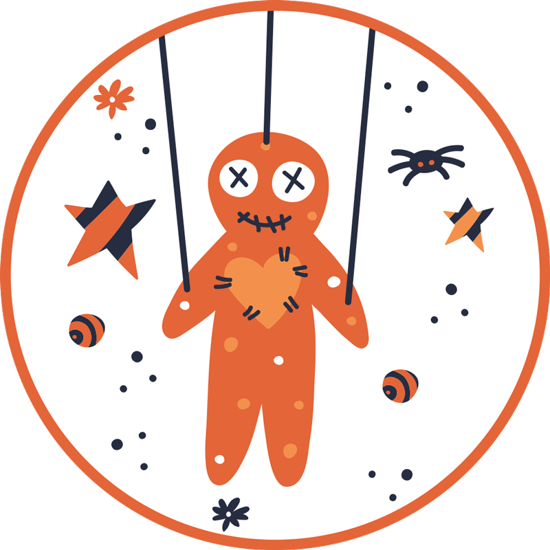 Dywan winylowy na halloween halloweenowy piernik - TenStickers