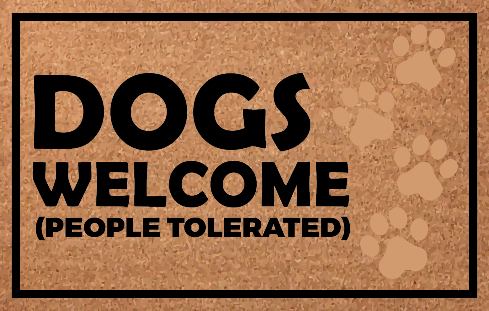 Dywan winylowy Dogs welcome - TenStickers