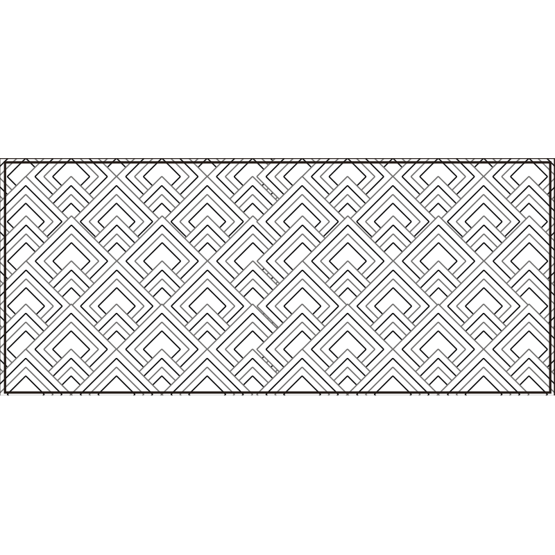 Dywan winylowy wzór geometryczny geometryczny wzór labiryntu - TenStickers