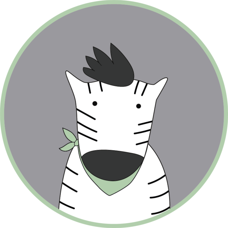 Dywan winylowy dla dziecka wesoła zebra - TenStickers
