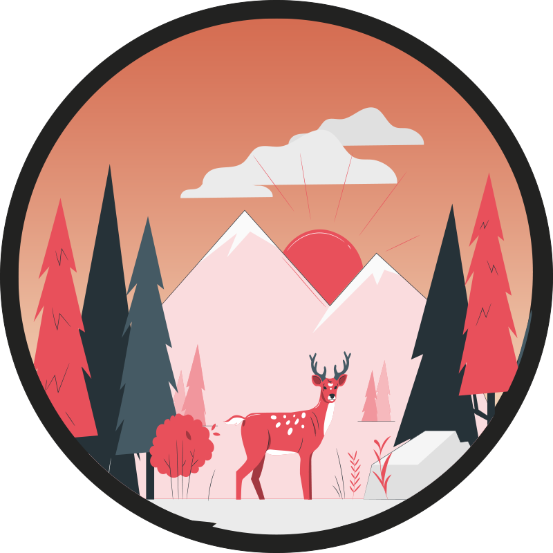 Dywan winylowy natura spokojny widok na dzicz - TenStickers