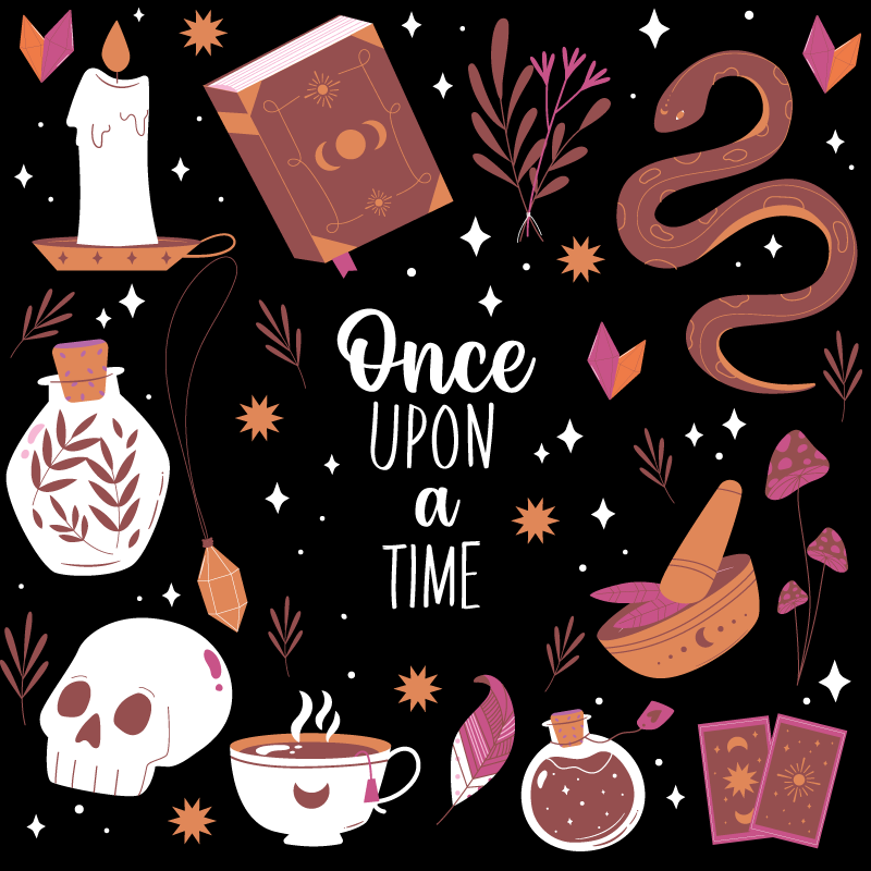 Dziecięcy dywan winylowy czas na bajkę - TenStickers